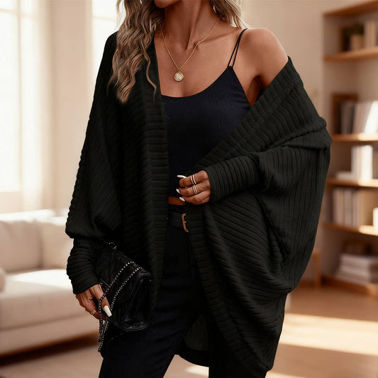 Bat Sleeve Cocoon Cardigan