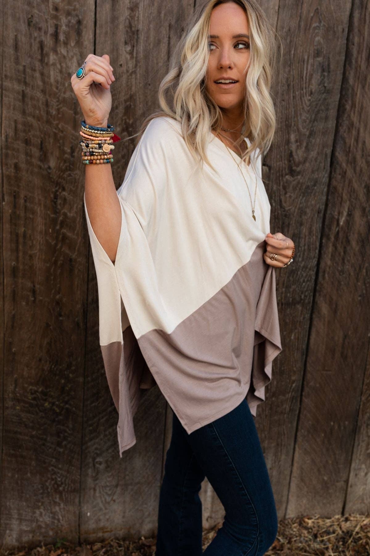 Coffee Sunsets V Neck Top