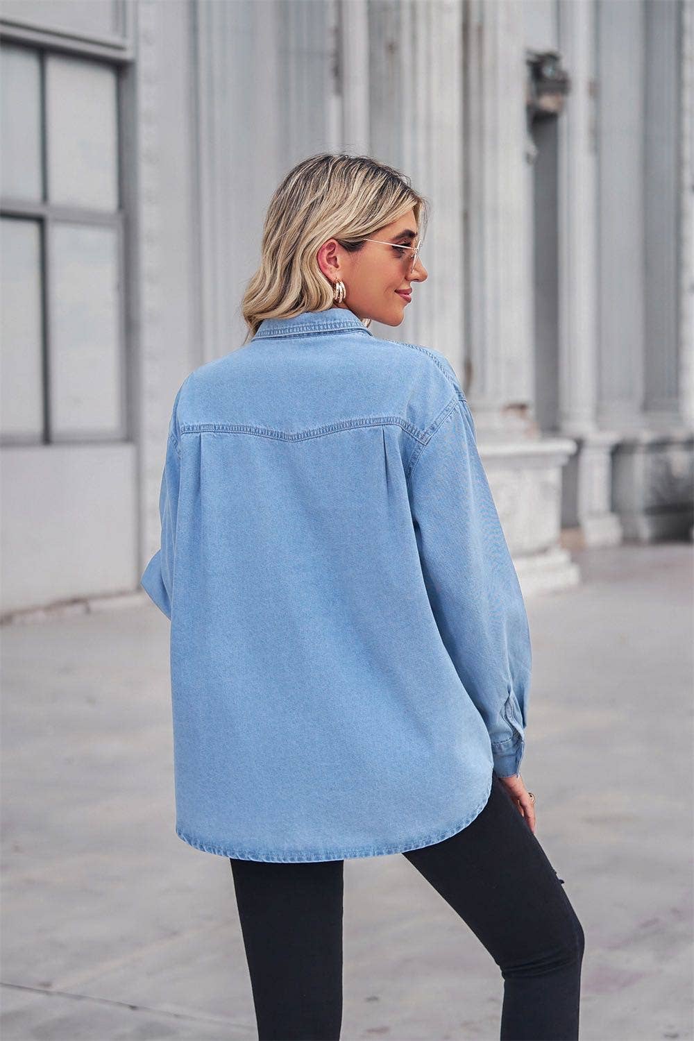 Amelia Denim Top