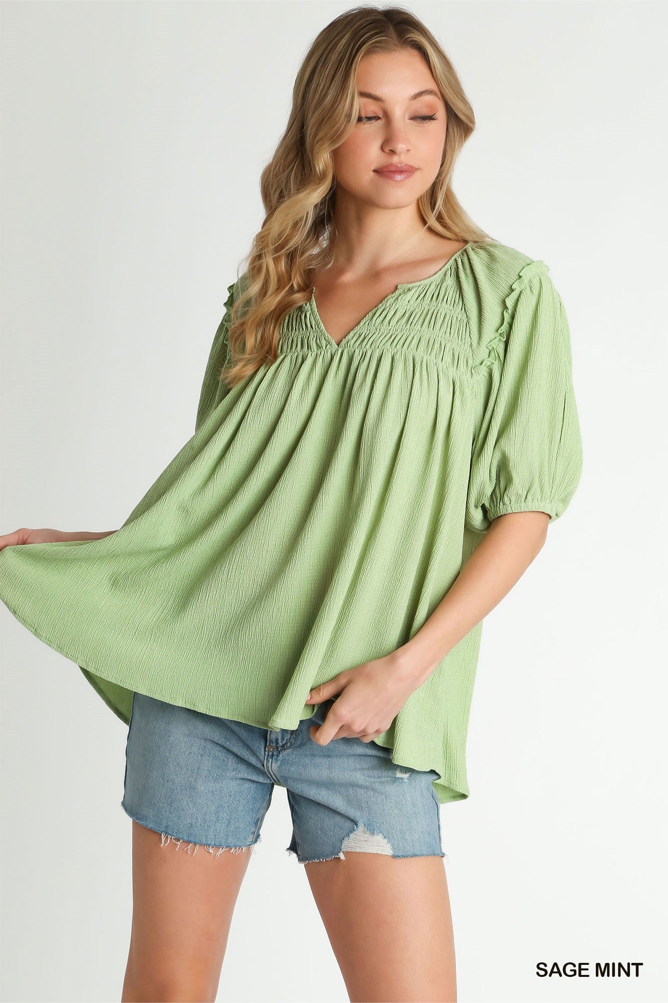 Jenn Pleated Top