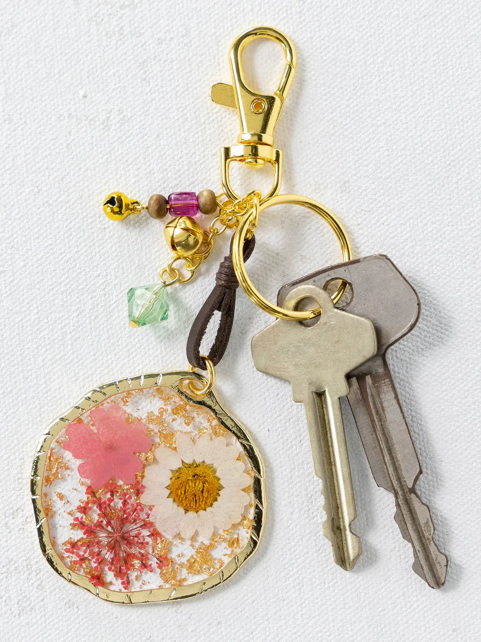 Pressed Flower Bag Charm & Keychain