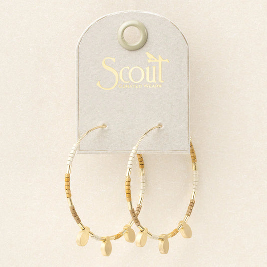 Chromacolor Miyuki Large Hoop Earring