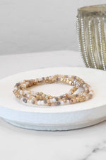 Gold Tone Stack Bracelets - set of 4