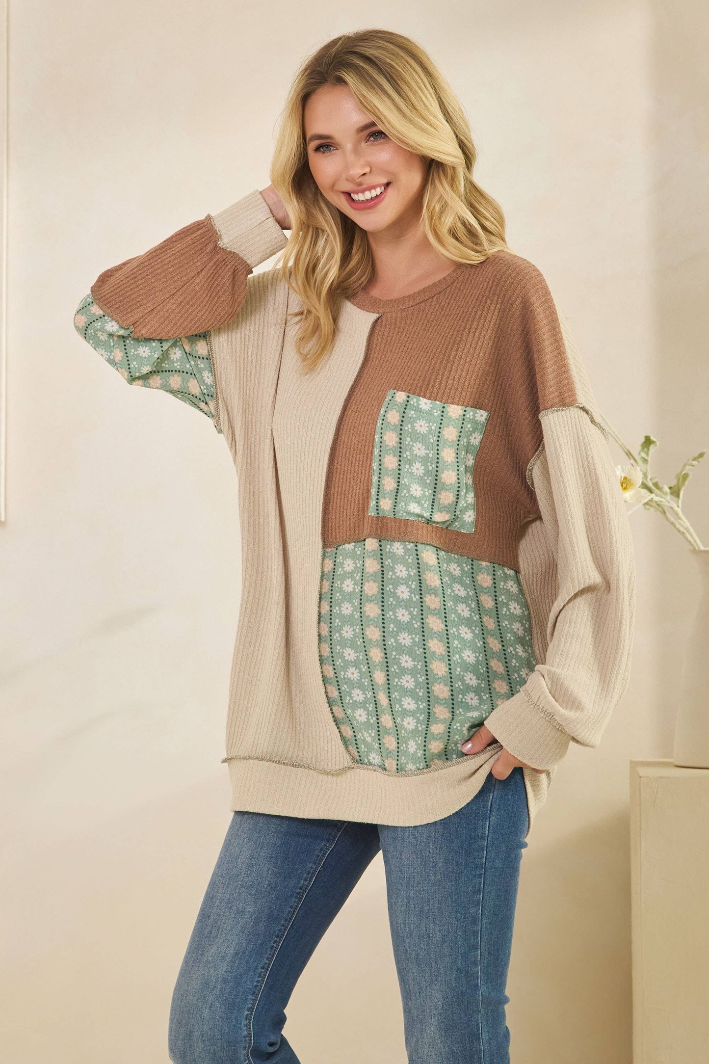 Tanya Patchwork Top