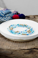 Gold Tone Stack Bracelets - set of 4
