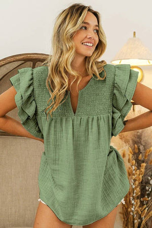Meri Ruffle Top