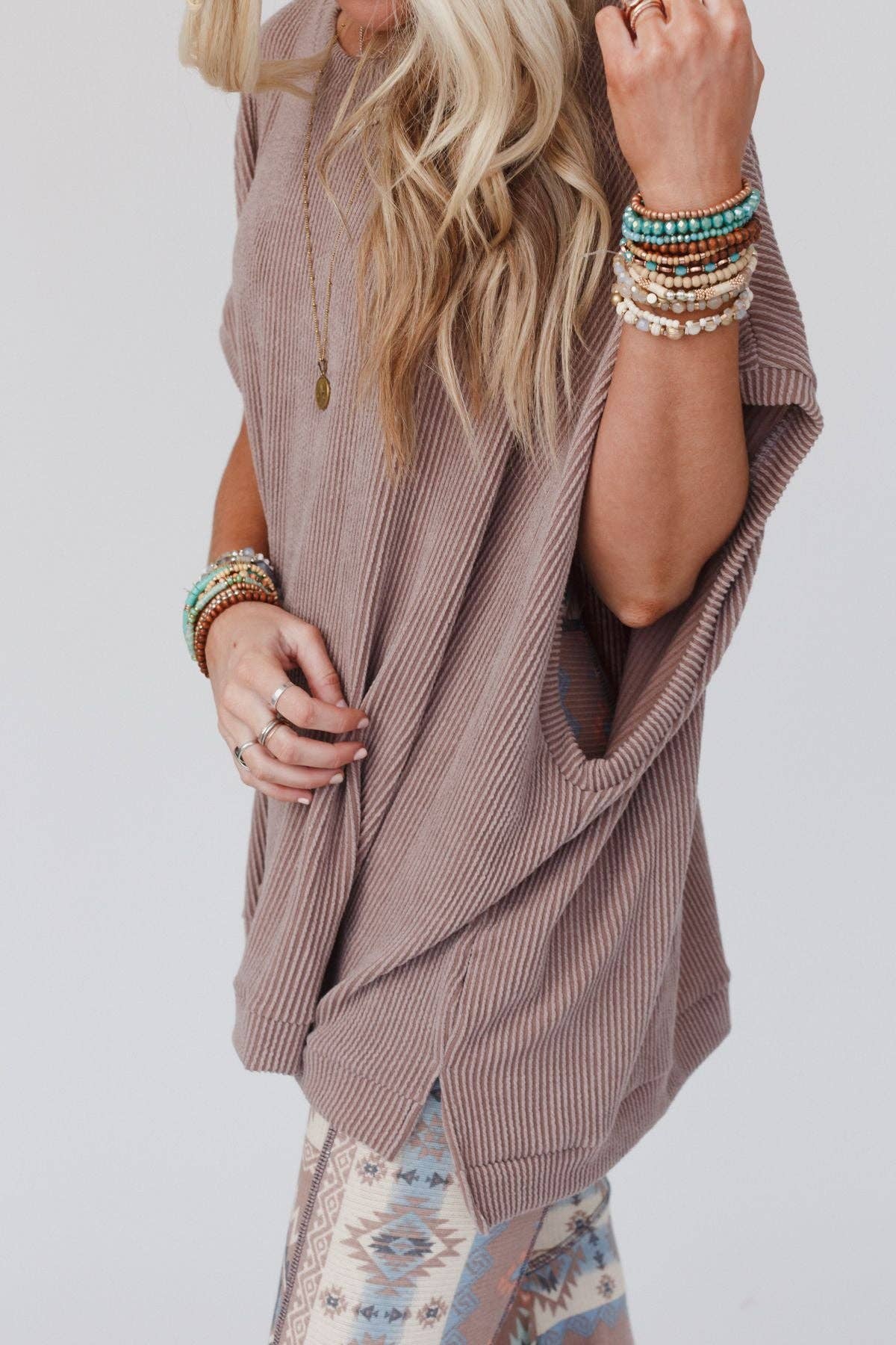Moon Glow Texture Knit Top