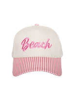 Beach Cursive Two-Toned Trucker Hats