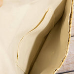 Three Tone Straw Clutch Bag