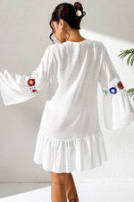 Floral Crochet Boho Beach Cover-Up