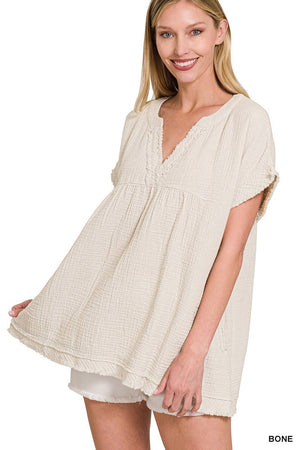 Shayla Gauze Top