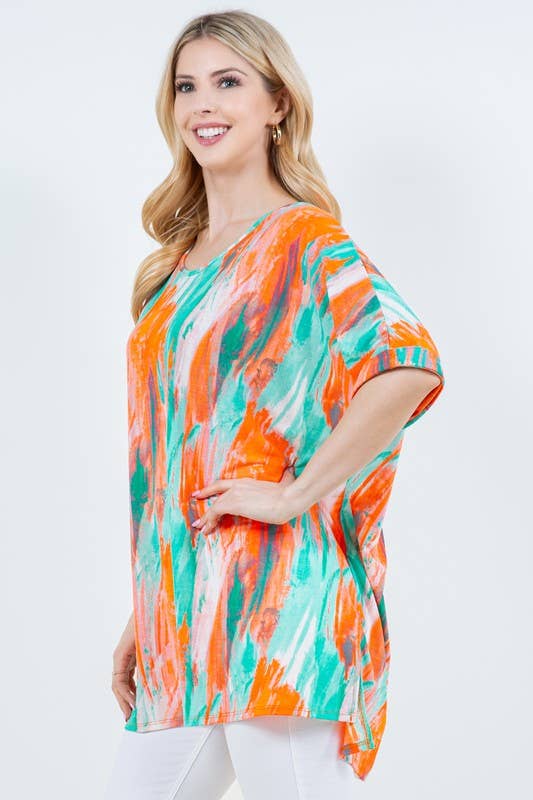 Caribbean Watercolor Tunic