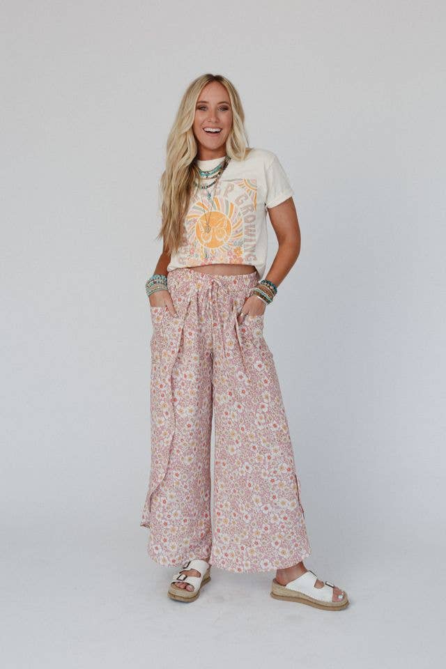Blossom Garden Drawstring Pants
