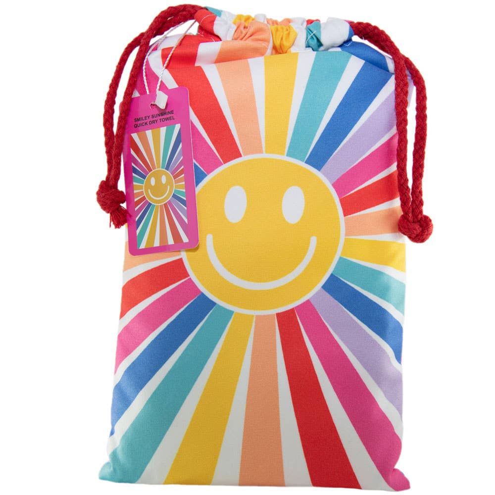 Smiley Sunshine Quick Dry Beach Towels
