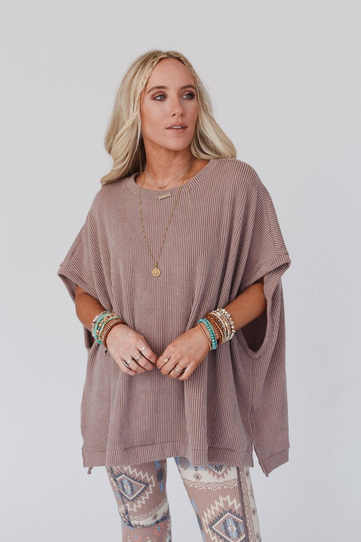 Moon Glow Texture Knit Top