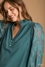 Seafoam Petal Blouse