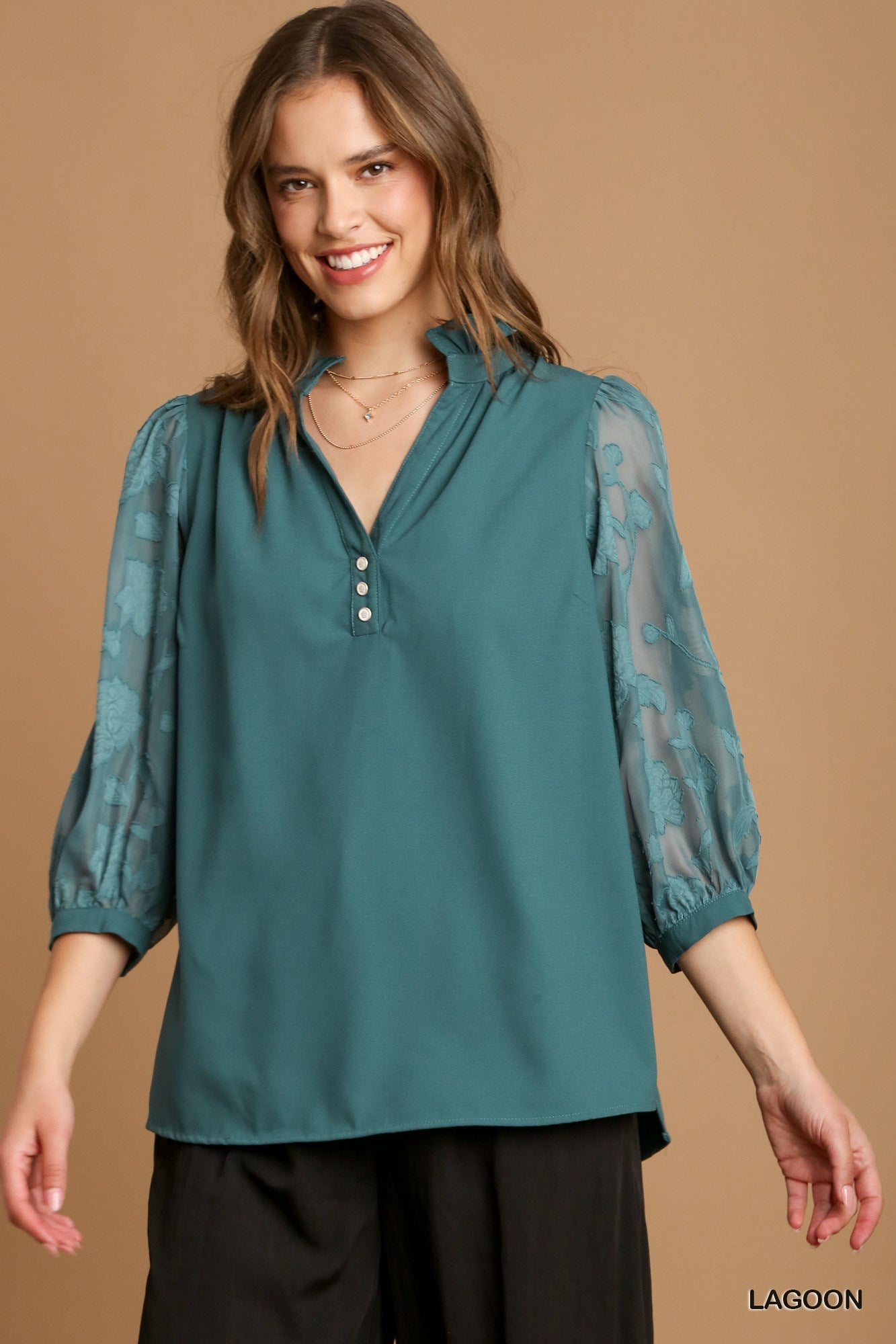 Seafoam Petal Blouse