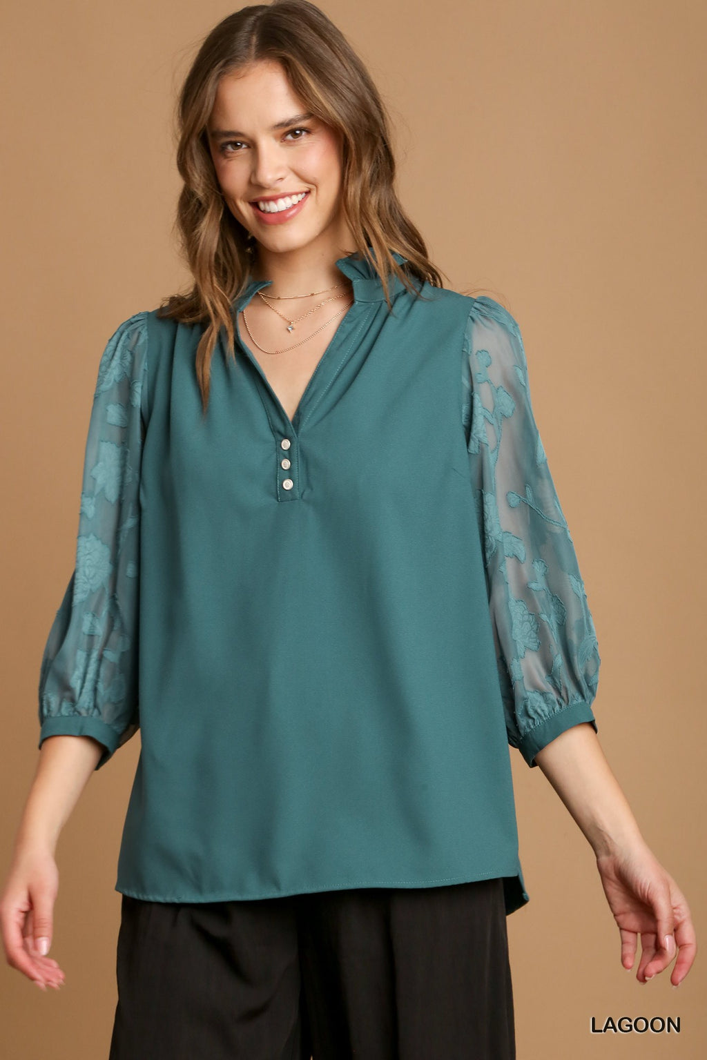 Seafoam Petal Blouse