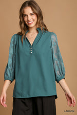 Seafoam Petal Blouse
