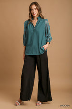 Seafoam Petal Blouse
