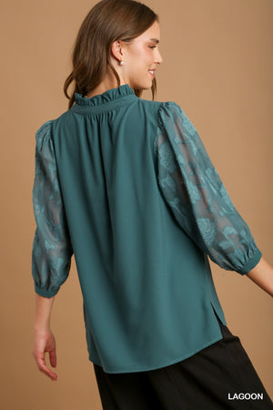 Seafoam Petal Blouse