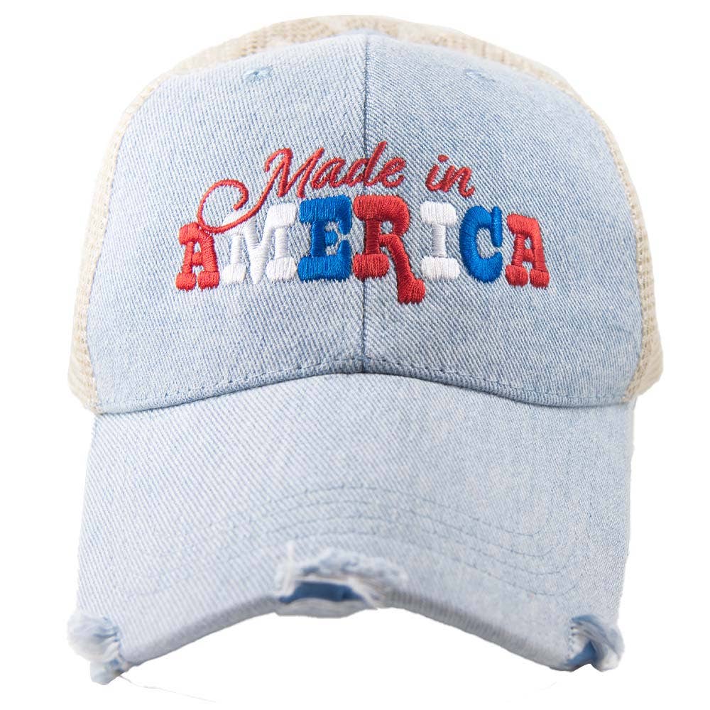 Made in America Denim Trucker Hat
