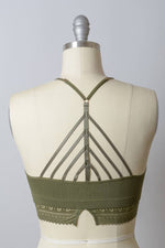 High Neck Crochet Lace Bralette