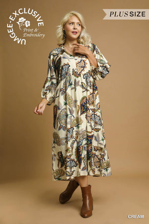 Harvest Bloom Midi Dress