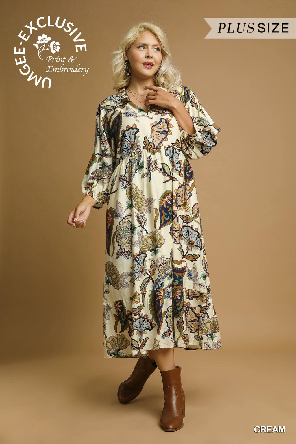 Harvest Bloom Midi Dress