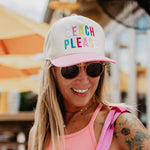 BEACH PLEASE (Multicolored) Two-Toned Hat