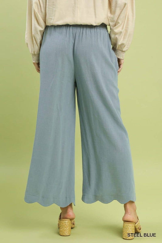 Sunny Scallop Pants