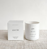 Palm - 10 oz Violet + Coconut Matte White Glass Candle