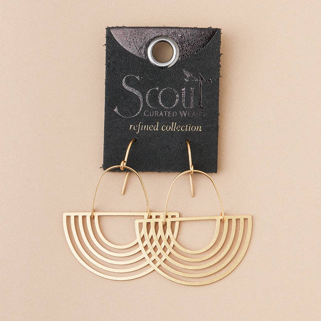 Refined Earring - Solar Rays/Gold