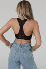 Evermore Seamless Lace Racerback Bralette