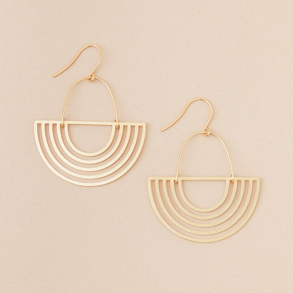 Refined Earring - Solar Rays/Gold