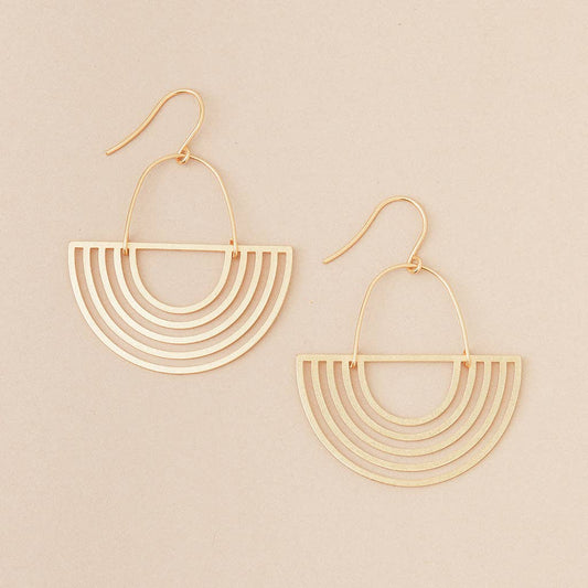Refined Earring - Solar Rays/Gold