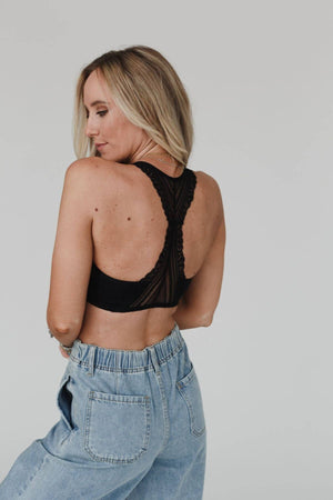 Evermore Seamless Lace Racerback Bralette