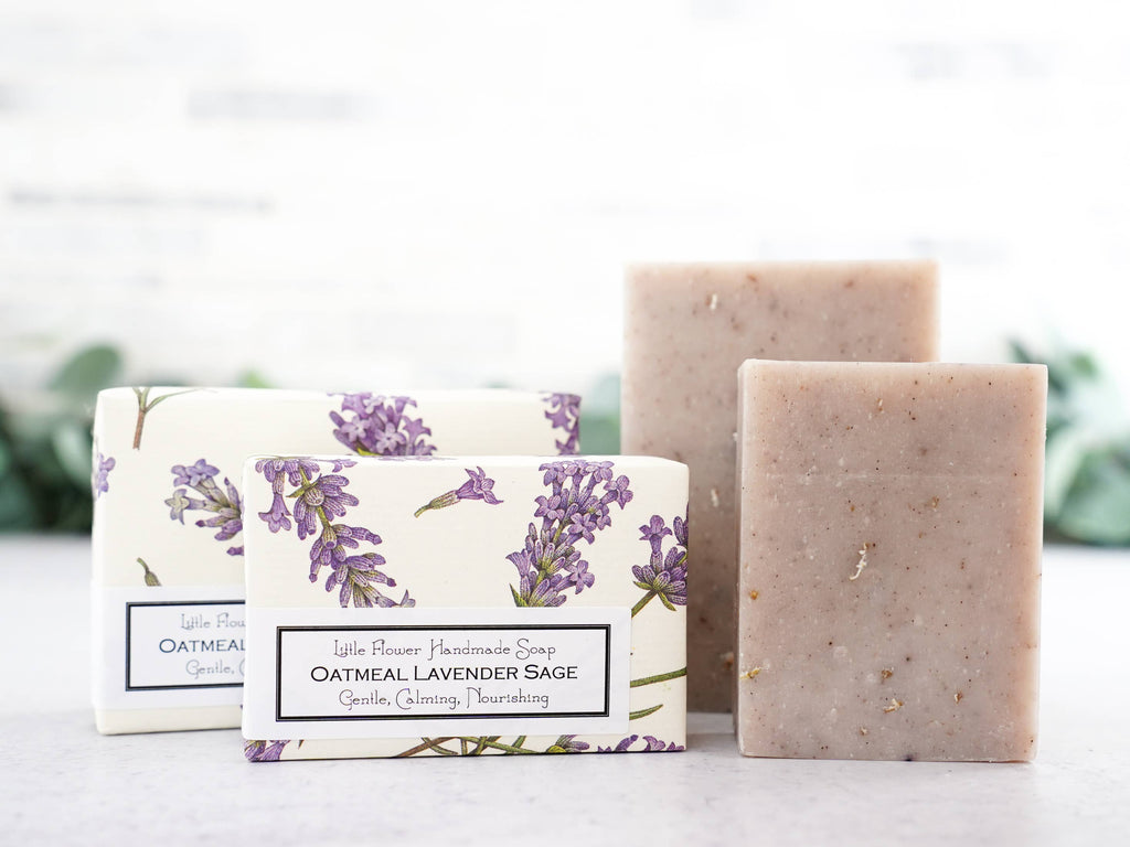 Oatmeal Lavender Sage Handmade Soap