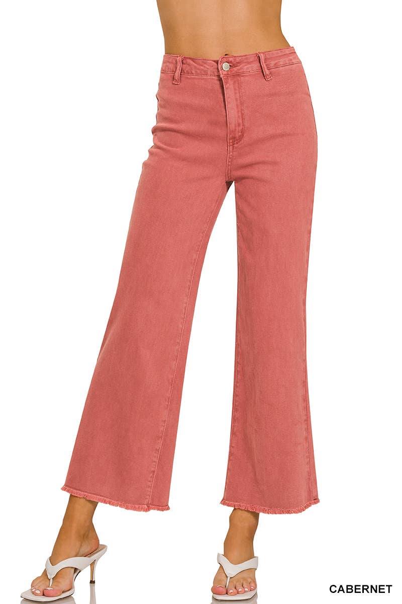 Anchor Acid Washed Pants- Straight Leg