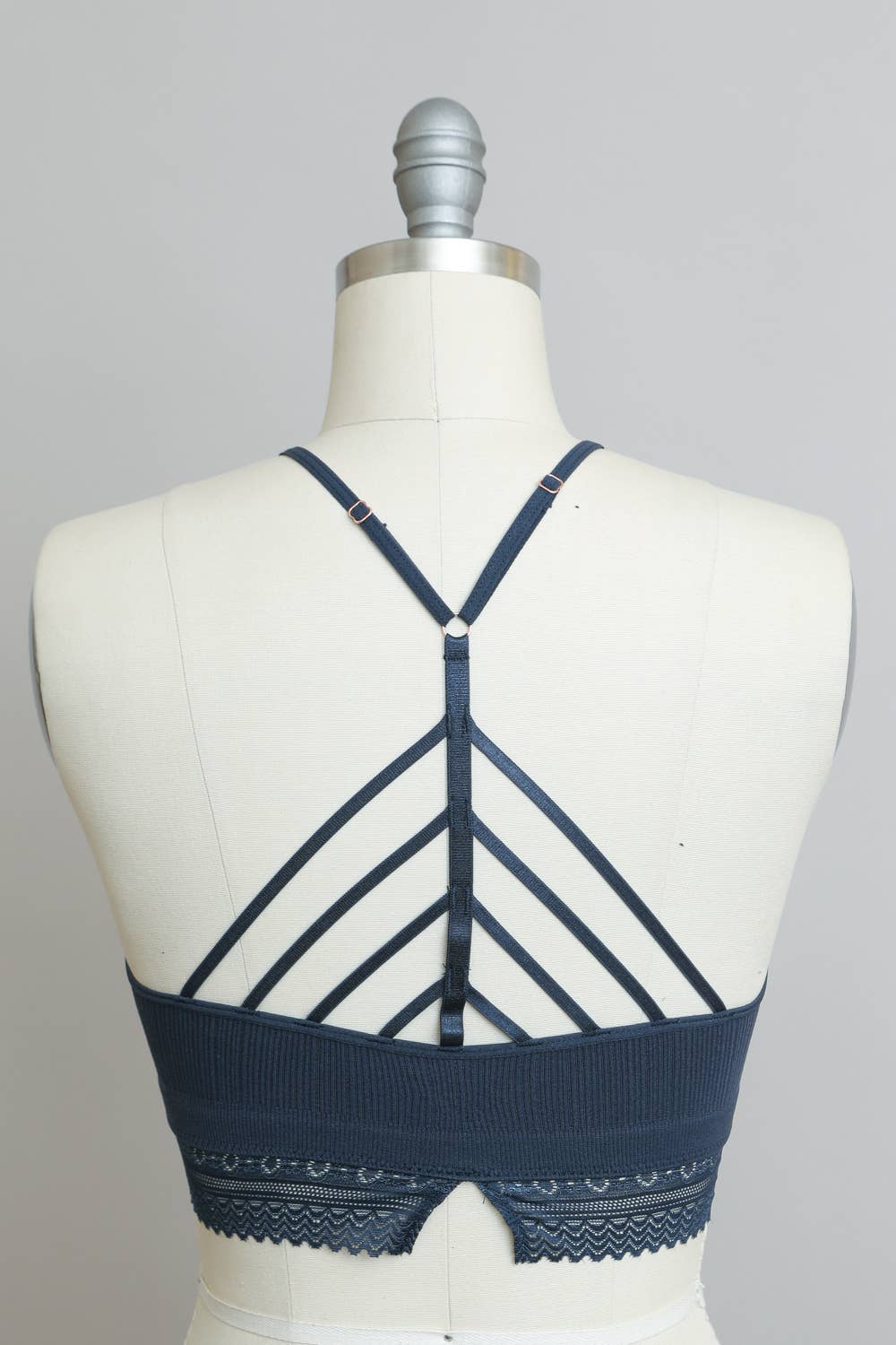 High Neck Crochet Lace Bralette