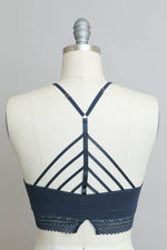 High Neck Crochet Lace Bralette