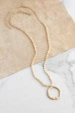 Gold Tone Pendant Necklace