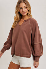 Terry Dolman Knit Top