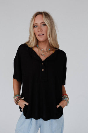 Soft Plume Henley Top