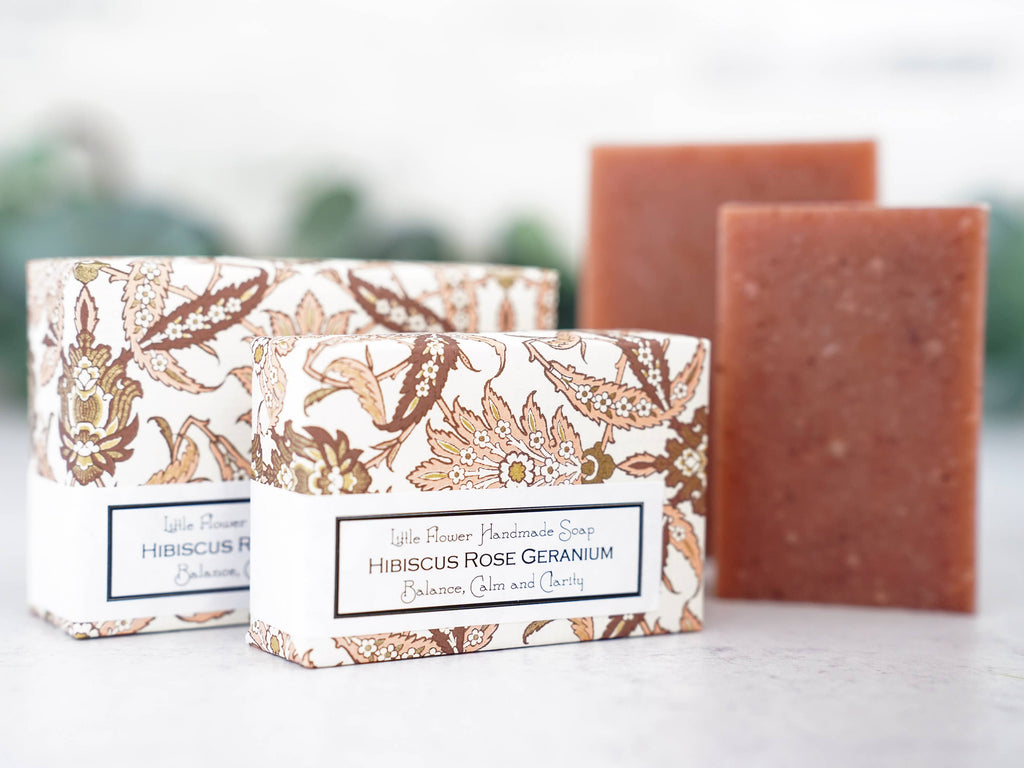 Hibiscus Rose Geranium Handmade Soap