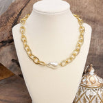 Chains & Pearl Necklace