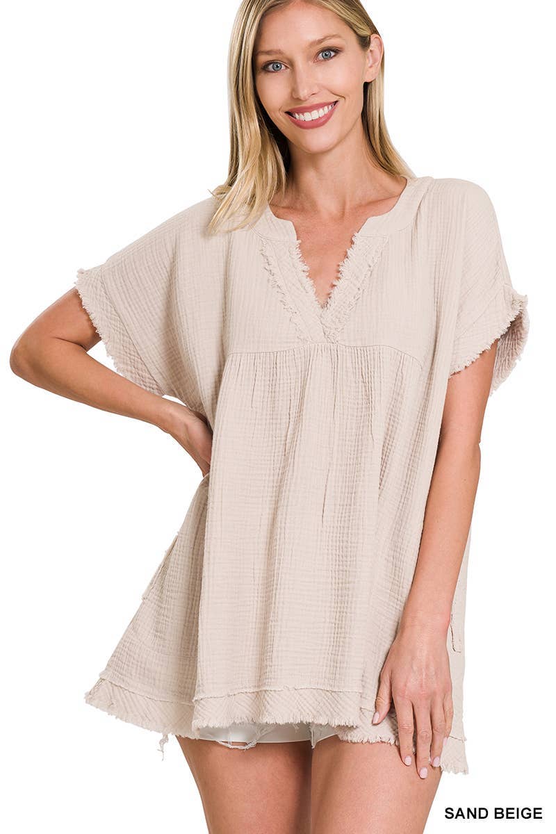Shayla Gauze Top