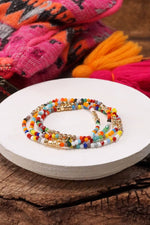 Gold Tone Stack Bracelets - set of 4
