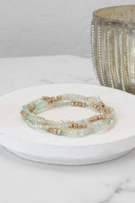 Gold Tone Stack Bracelets - set of 4