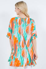 Caribbean Watercolor Tunic